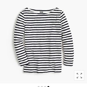 J.Crew Striped boatneck T-shirt, M